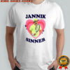 Bold Heart Jannik Sinner Tennis graphic shirt