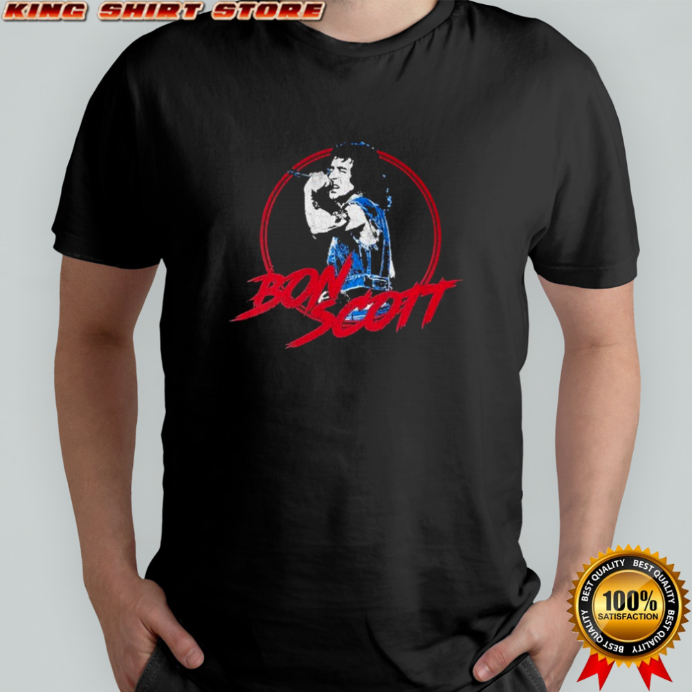 Bon Scott Weathered Photo T-shirt