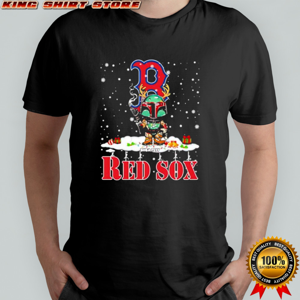 Boston Red Sox Boba Fett Star Wars Christmas shirt
