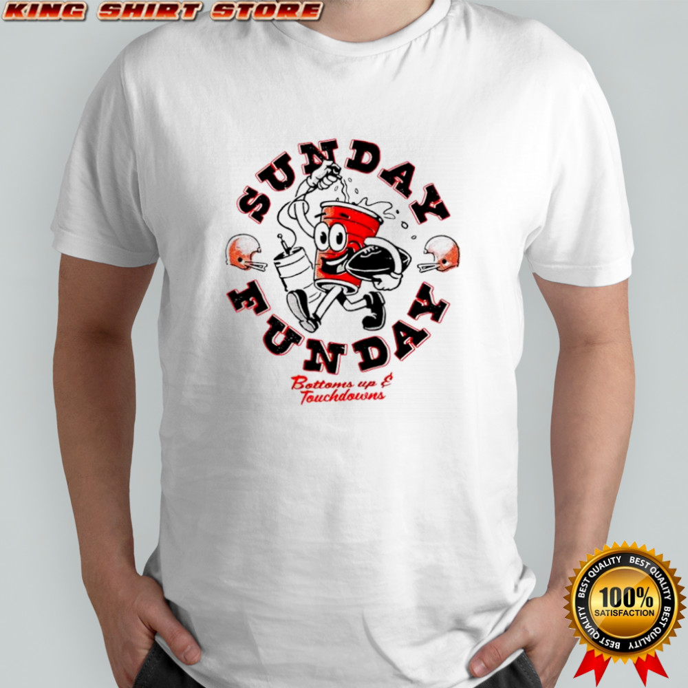 Bottoms up and touchdowns sunday funday shirt