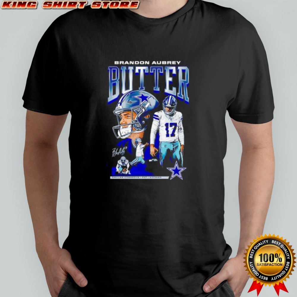 Brandon Aubrey #17 Kicker Butter Dallas Cowboys shirt