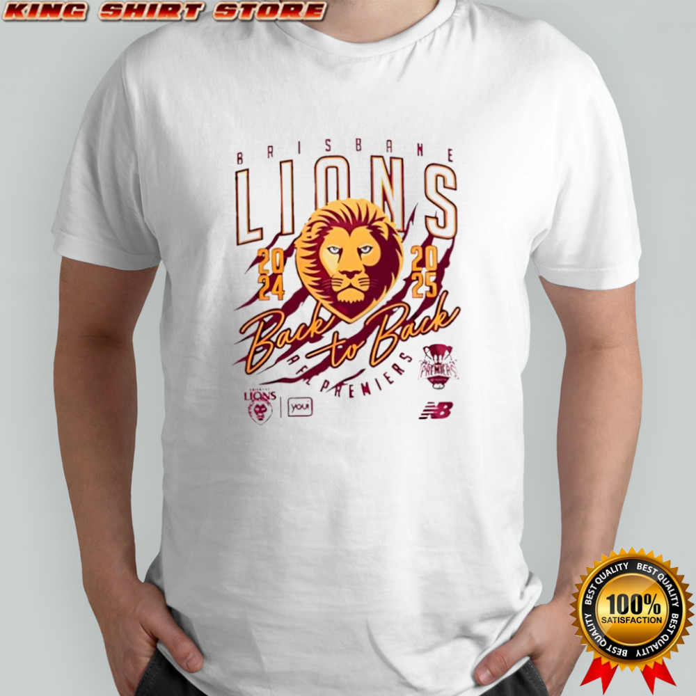 Brisbane Lions Afl 2025 Back-to-back Premiers shirt