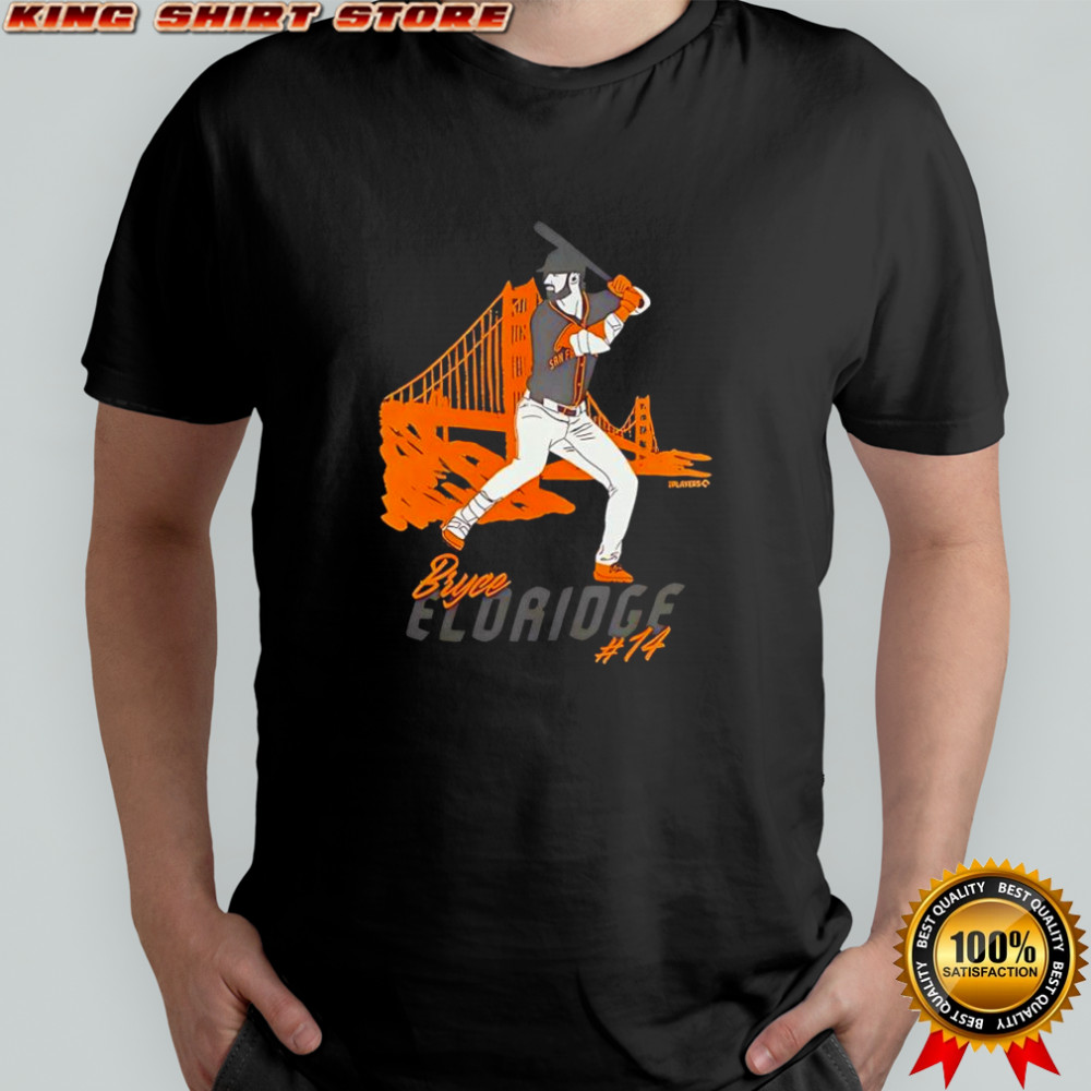 Bryce Eldridge number 14 signature San Francisco Giants Baseball shirt
