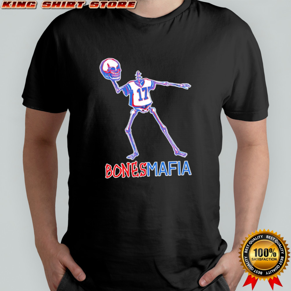 Buffalo Bills Bones Mafia skeleton halloween shirt