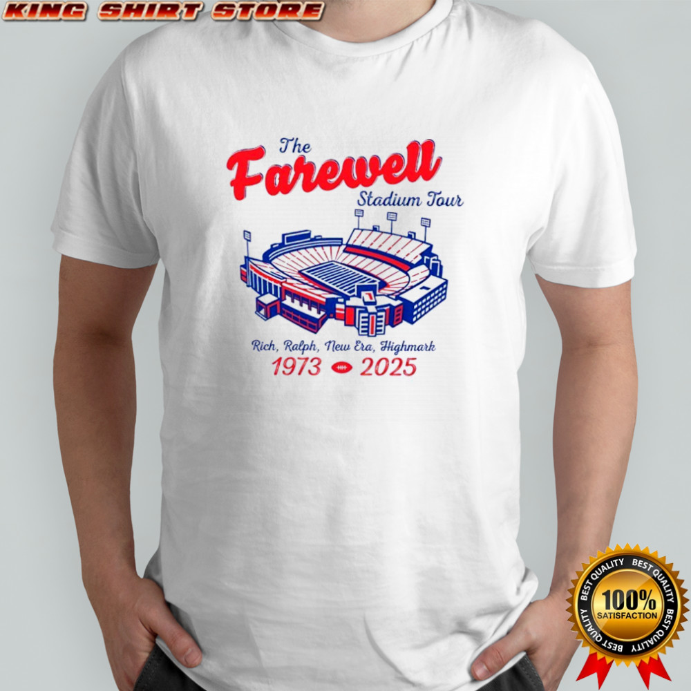 Buffalo Bills the Farewell stadium tour rich ralph new era highmark 1973 2025 shirt