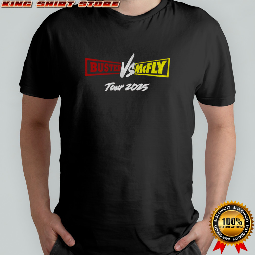 Busted vs McFly party Team Tour 2025 shirt