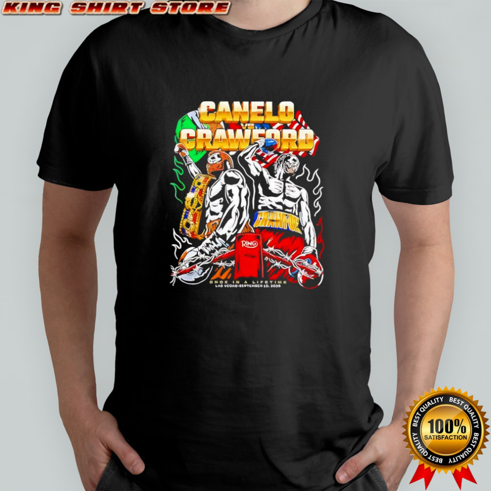Canelo Crawford once in a lifetime Las Vegas sep 13 2025 shirt