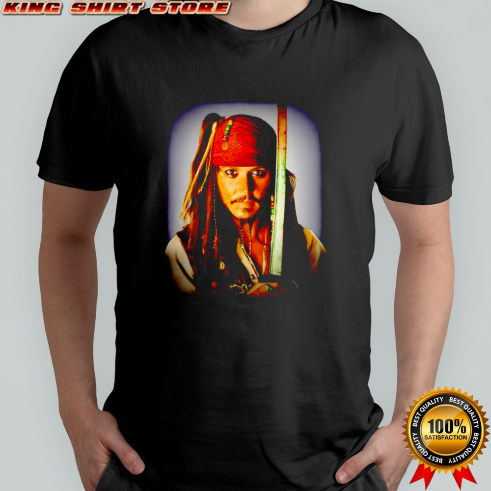Captain Jack Sparrow face graphic shirt