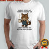 Cat head is fucked up heart is fucked up shirt