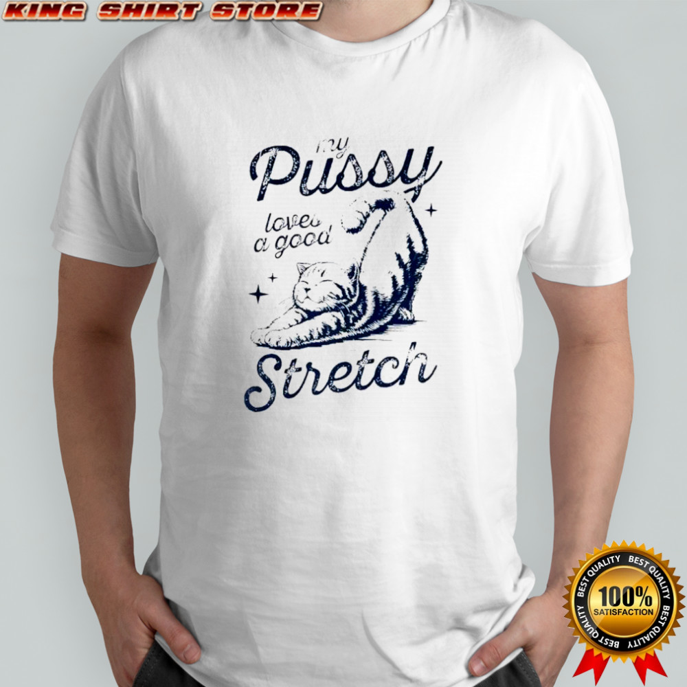 Cat my pussy loves a good stretch shirt