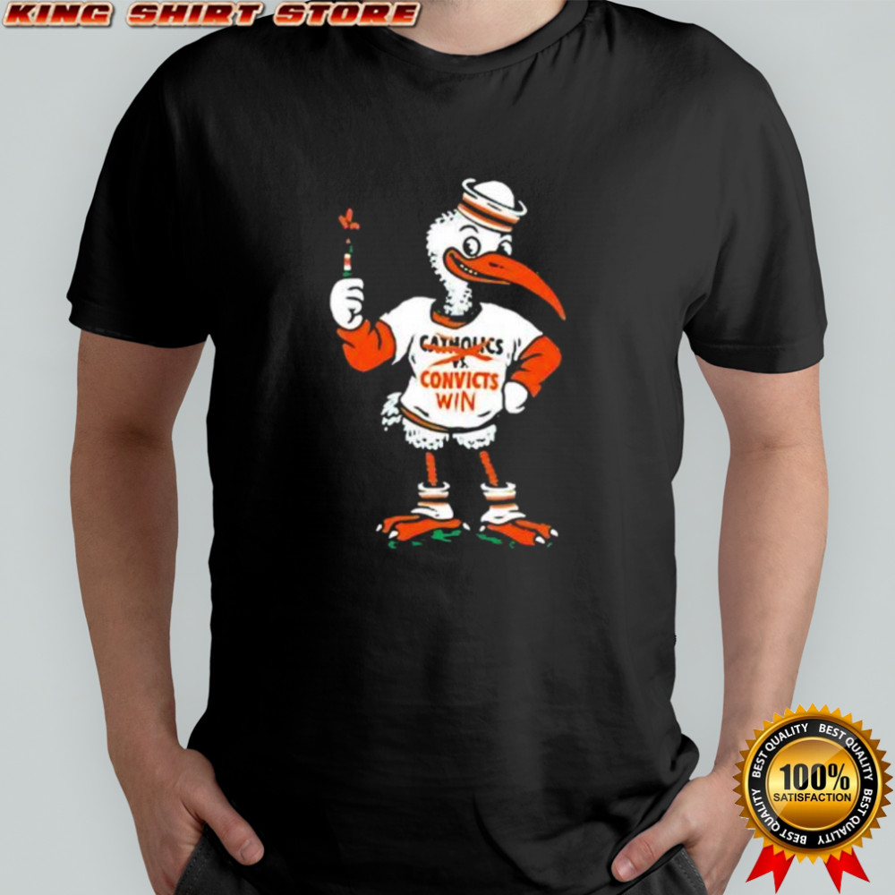 Catholics vs convicts convicts win game 2025 shirt
