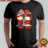 Charlie Brown and Snoopy x Ohio State Buckeyes Cleveland Browns logo shirt