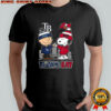 Charlie Brown Tampa Bay Rays X Snoopy Tampa Bay Buccaneers 2025 Shirt
