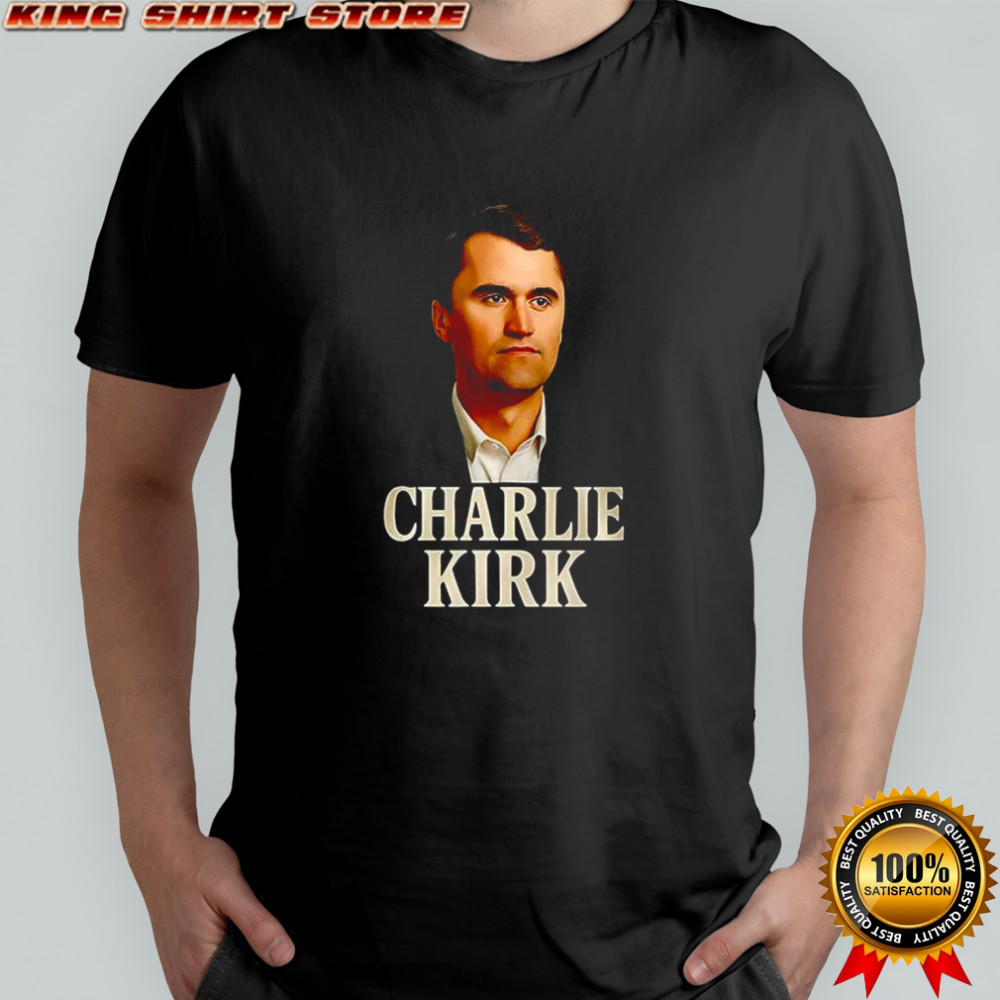 Charlie Kirk big face shirt