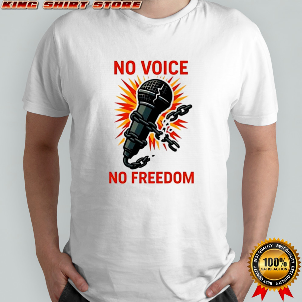 Charlie Kirk no voice no freedom shirt