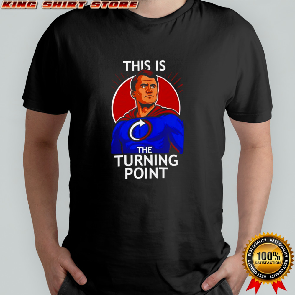Charlie Kirk Superhero this is the turning point shirt