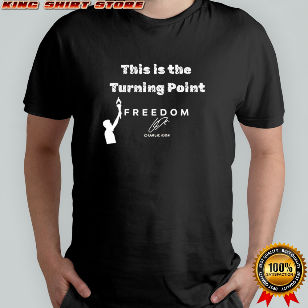 Charlie Kirk This Is The Turning Point signature retro shirt