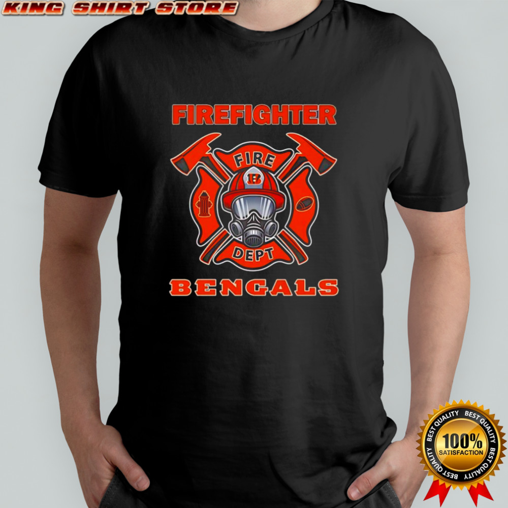 Cincinnati Bengals Firefighter fire dept logo shirt