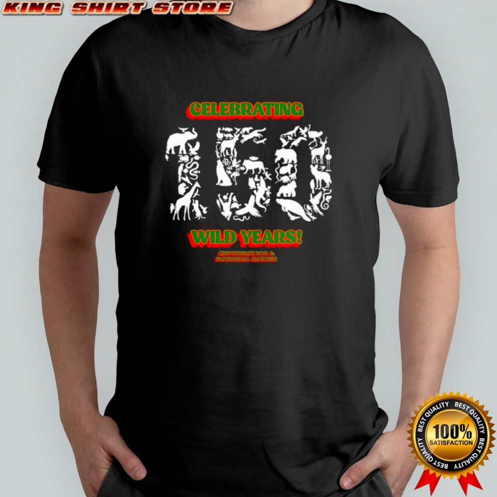 Cincinnati zoo and botanical graden celebrating 150 wild years shirt