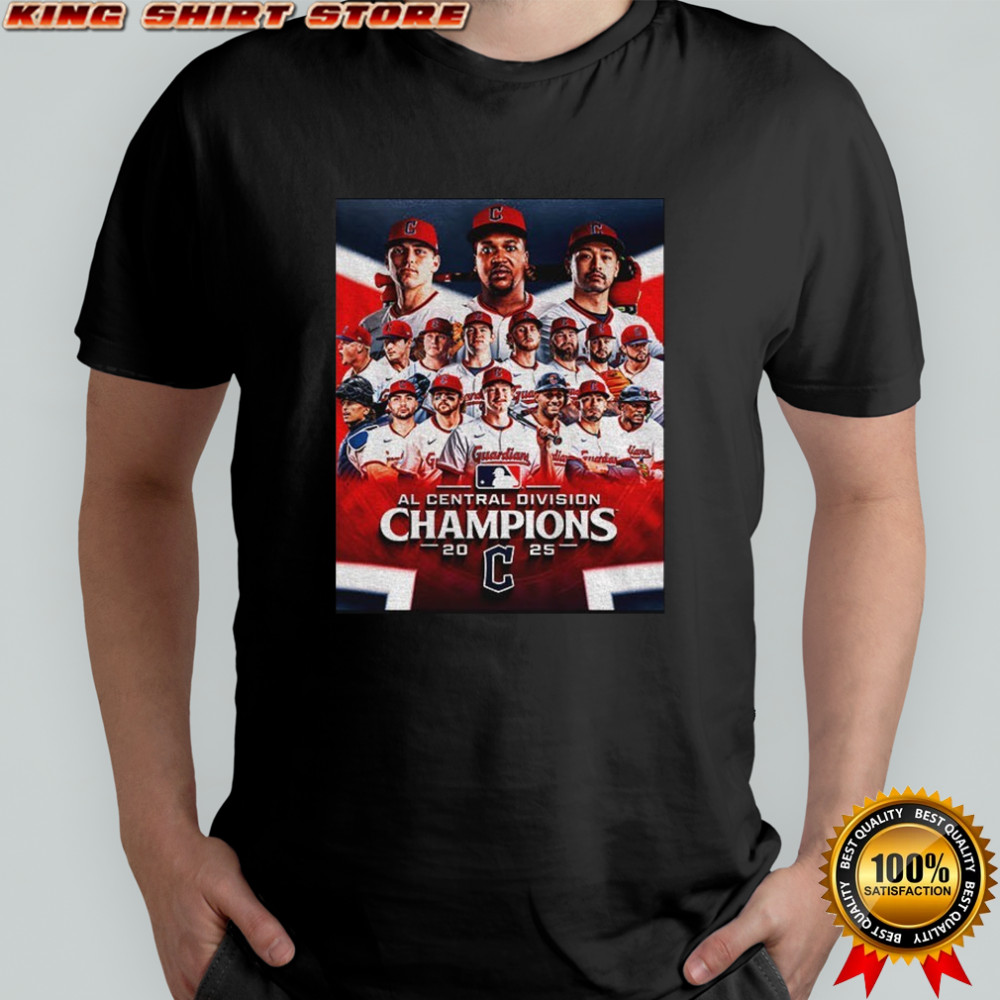 Cleveland Guardians AL Central Division Champions 2025 MLB Baseball poster shirt