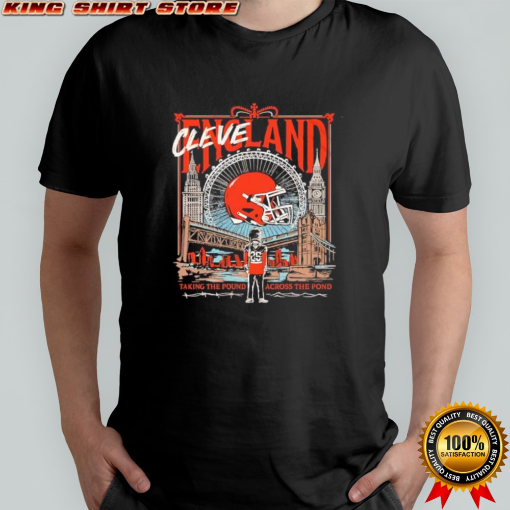 Cleveland Taking the Pound Across the Pond Football Helmet shirt Cleveland Taking the Pound Across the Pond Football Helmet shirt