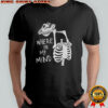 Confused and angry skeleton where is my mind shirt
