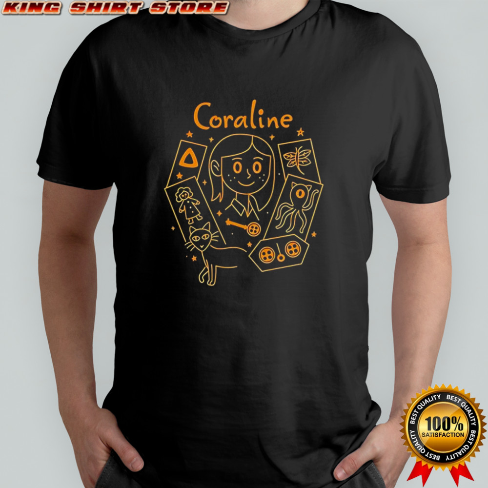 Coraline movie inspired shirt