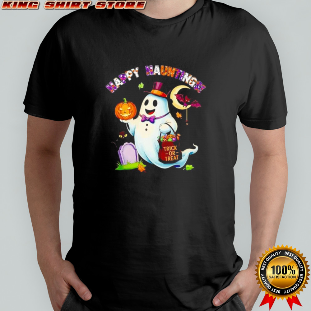 Cute Ghost Trick-or-Treating halloween shirt