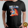 Dallas Football flaming cowboy skeleton player shirt