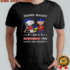 Damn Right I Am A Cubs Fan Now And Forever Snoopy And Charlie Brown T-Shirt