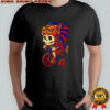 Day Of The Dead Aztec Skeleton On A Bicycle shirt