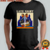 Defending the night Jimmy Kimmel and Stephen Colbert vintage shirt