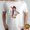 Demon Hunter Purple Haired Girl Baseball Bat shirt