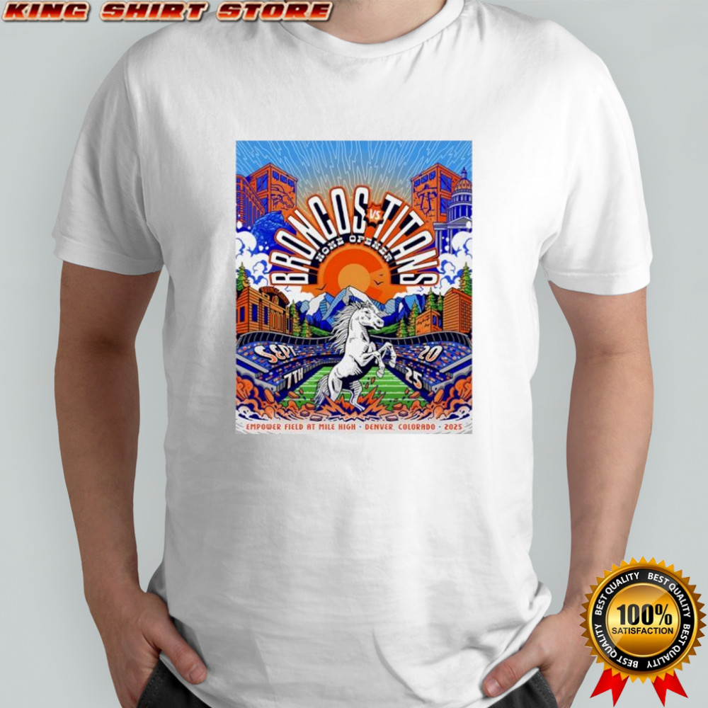 Denver Broncos vs Tennessee Titans home opener shirt