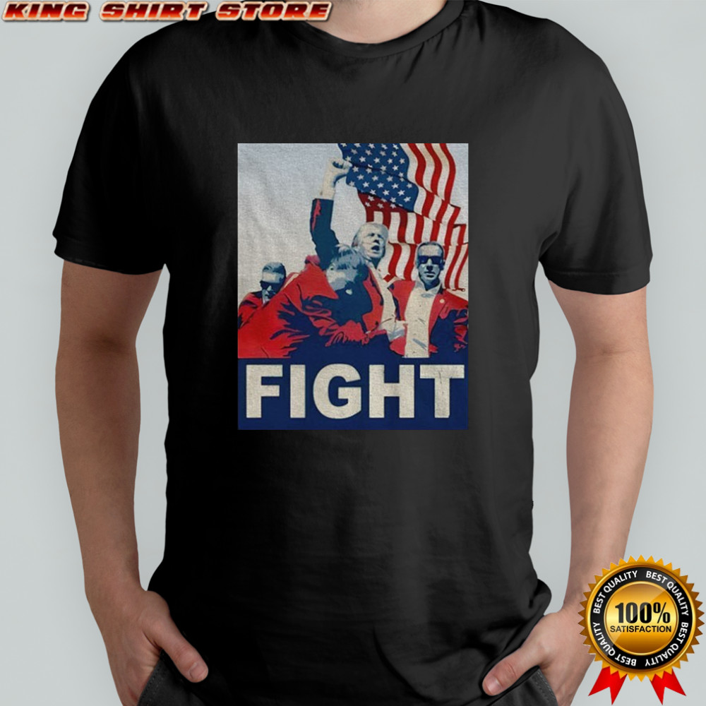 Donald Trump Fight Iconic American flag shirt