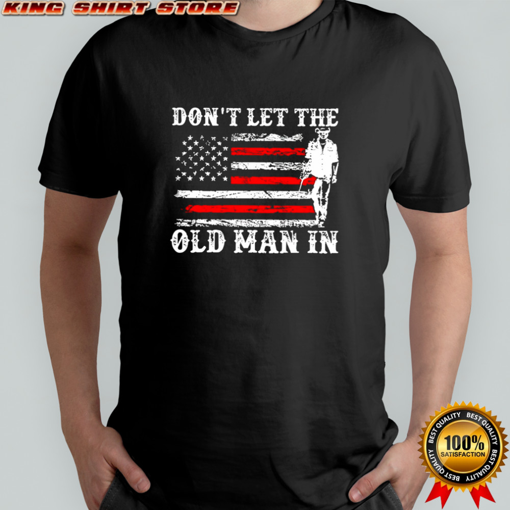Don’t let the old man in vintage American flag shirt