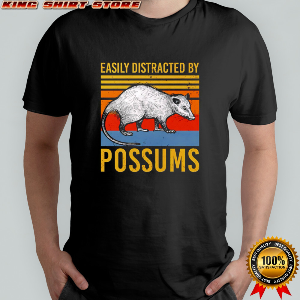 Easily Distracted by Possums Vintage Sunset Animal shirt