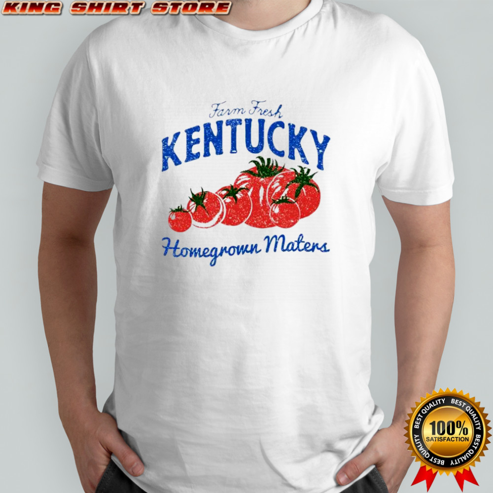 Farm fresh homegrown maters tomato shirt