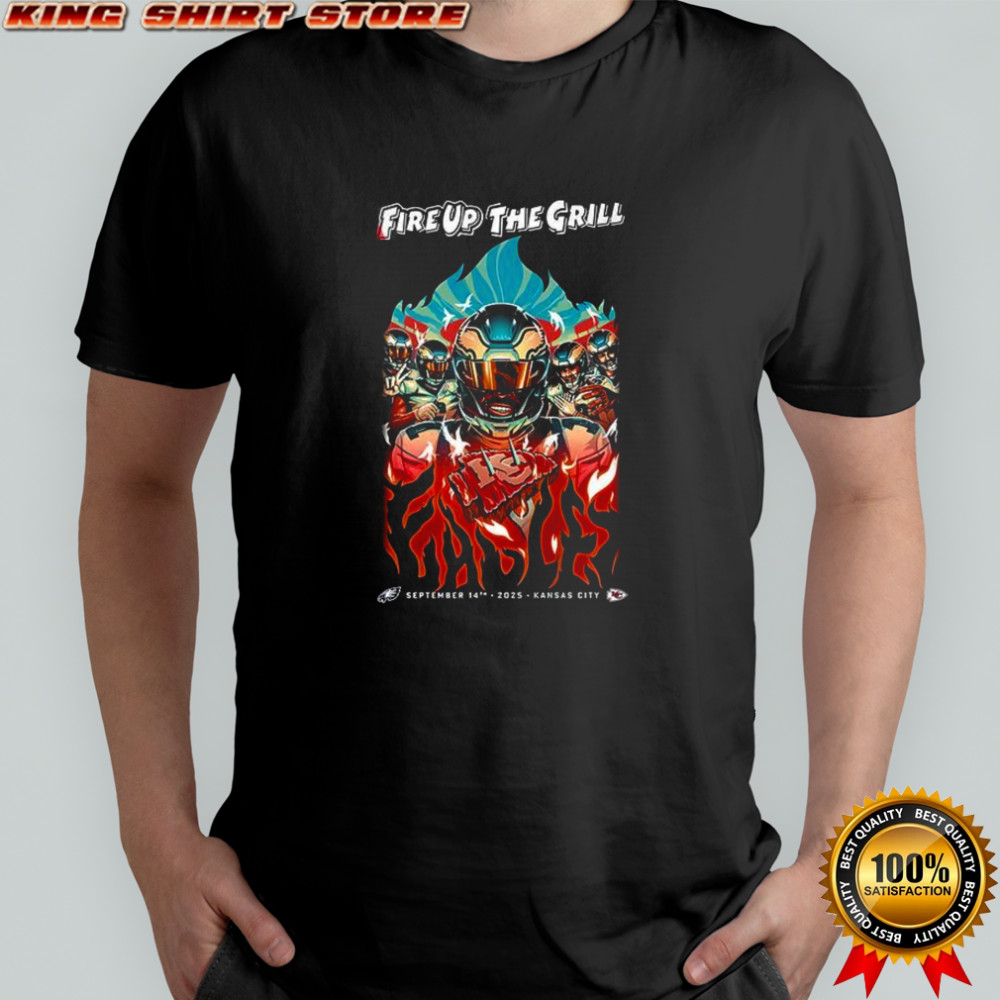 Fire up the grill Philadelphia Eagles vs Kansas City Chiefs shirt
