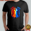 Flame and Frost Yin Yang Phoenix Dragon shirt