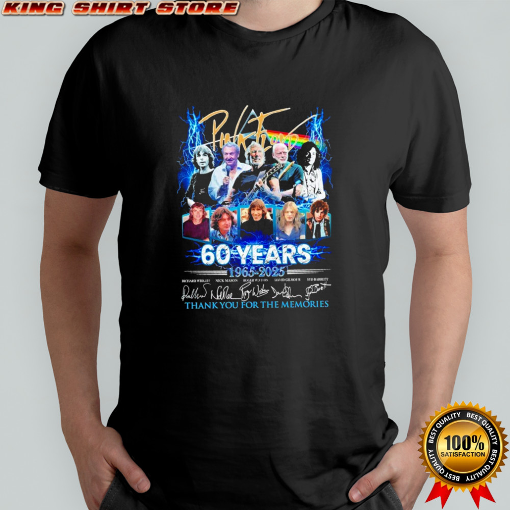 Floyd 60 Years Thank You For The Memories 1965 2025 Signatures T-shirt