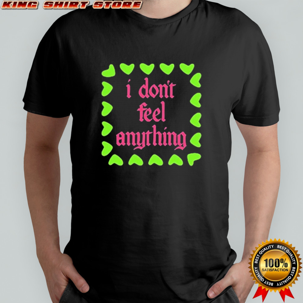 Fontaines DC I Don’t Feel Anything Hearts T-Shirt