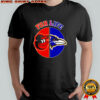 For Life Baltimore Orioles and Ravens split logo graphic shirt