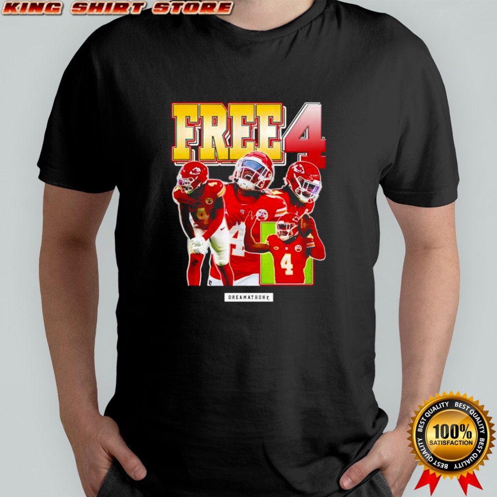 Free 4 Rashee Rice Chiefs retro shirt