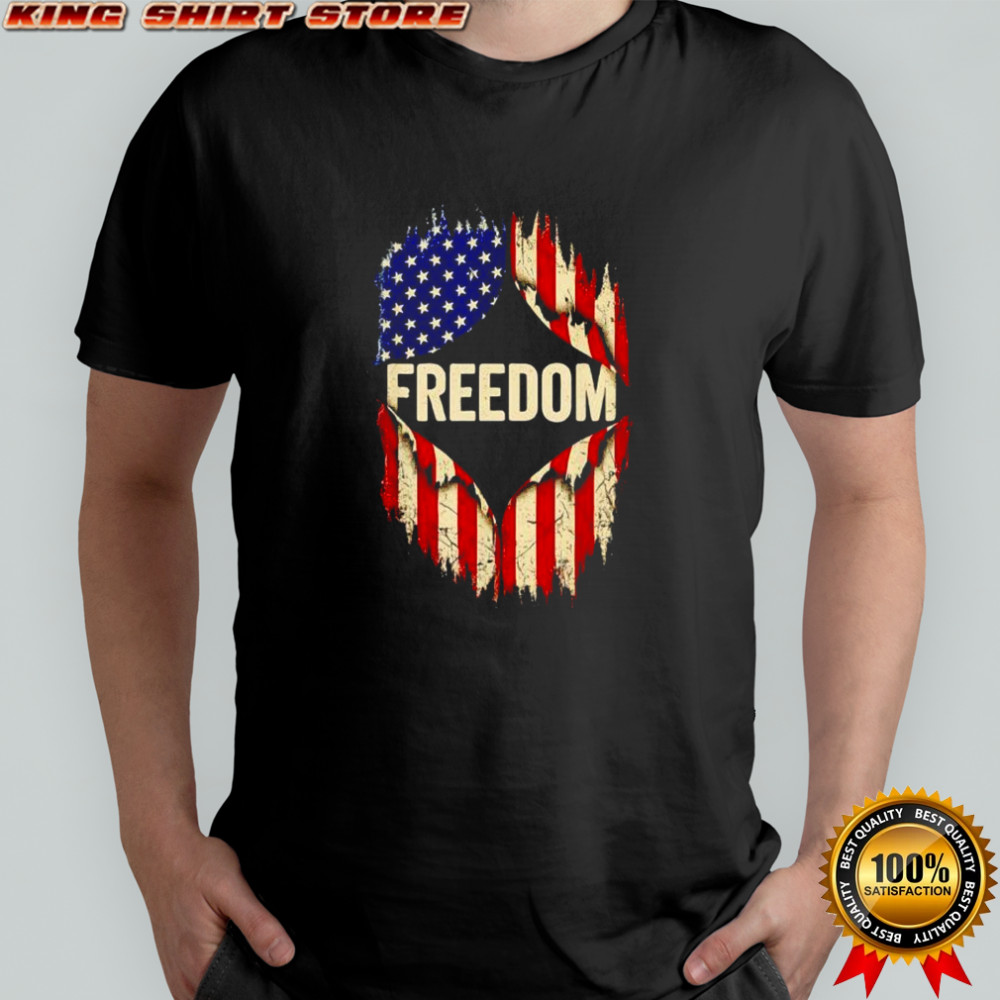 Freedom in America flag shirt