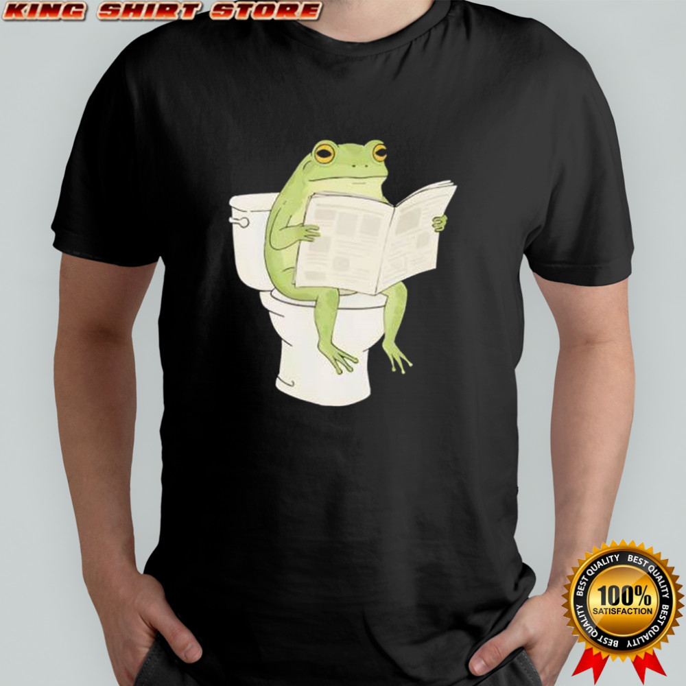 Frog Toilet Humor Funny shirt