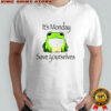 Funny frog it’s monday save yourselves shirt