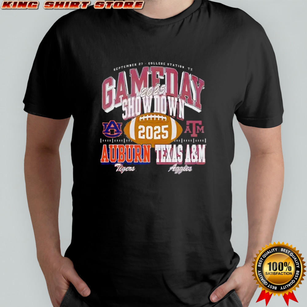 Gameday showdown Auburn Tigers vs Texas A&M Aggies 2025 shirt