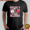 Gameday Showdown Temple Owls vs Oklahoma Sooners football helmet 2025 shirt