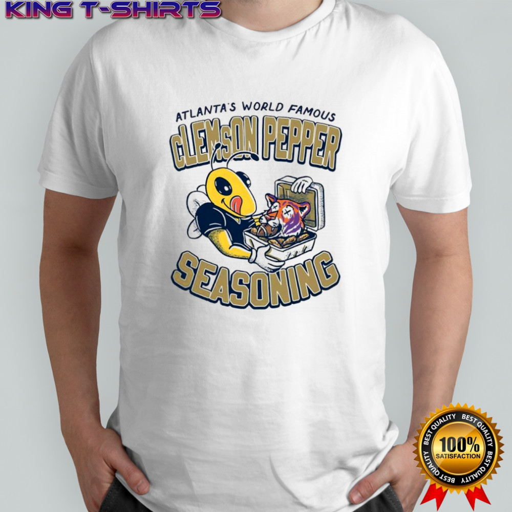 Georgia Tech Yellow Jackets Atlanta’s world famous Clemson Pepper seasoning shirt